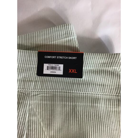 Mario Serrano Golf Activewear Pinstripe Skort Sz. XXL Green/ White Tummy Control - Picture 9 of 10